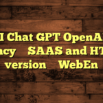 AI Chat GPT OpenAI – AIgency – SAAS and HTML 5 version – WebEn