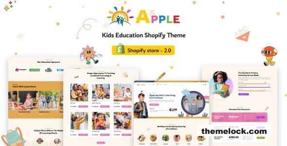 AforApple Kids School Education Online Courses Shopify Theme| AforApple - Kids School Education & Online Courses Shopify Theme