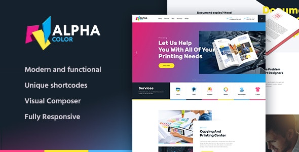 AlphaColor v147 Type Design Printing Services WordPress Theme| AlphaColor v1.4.9 - Type Design & Printing Services WordPress Theme