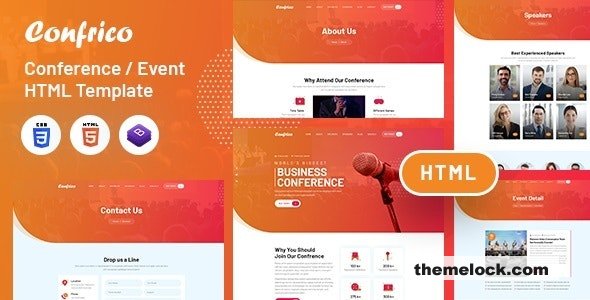 Confrico Event Conference HTML Template| Confrico - Event & Conference HTML Template