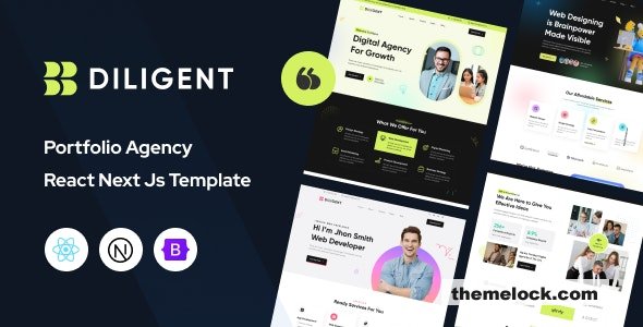 Diligent Creative Agency Portfolio React Next Js Template| Diligent - Creative Agency & Portfolio React Next Js Template