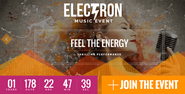 Electron v182 Event Concert Conference Theme| Electron v1.8.2 - Event Concert & Conference Theme