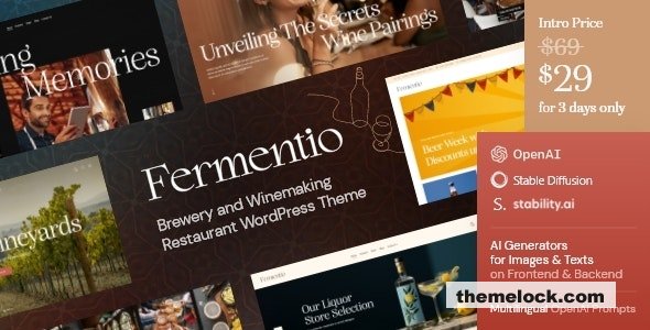 Fermentio v10 Brewery and Winemaking Restaurant WordPress Theme| Fermentio v1.0 - Brewery and Winemaking Restaurant WordPress Theme