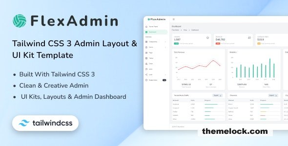 FlexAdmin Tailwind CSS 3 Admin Layout UI Kit| FlexAdmin - Tailwind CSS 3 Admin Layout & UI Kit Template