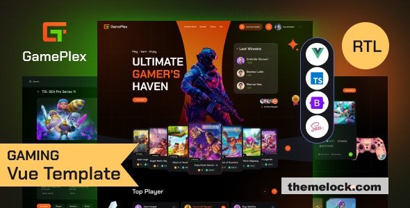 Gameplex v20 eSports and Gaming NFT Vue Template| Gameplex v2.0 - eSports and Gaming NFT Vue Template