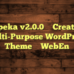 Impeka v2.0.0 – Creative Multi-Purpose WordPress Theme – WebEn