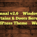 Jannal v2.6 – Windows Curtains & Doors Service WordPress Theme – WebEn