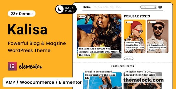 Kalisa v15 Blog Magazine WordPress Theme| Kalisa v1.8 - Blog & Magazine WordPress Theme