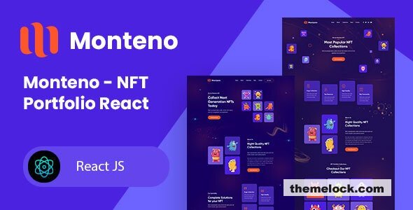 Monteno NFT Portfolio React Template| Monteno - NFT Portfolio React Template