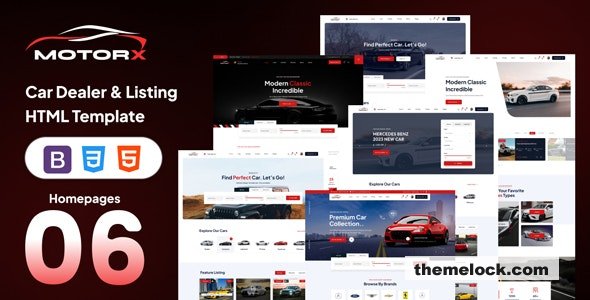 Motorx Car Dealer Listing HTML Template| Motorx - Car Dealer & Listing HTML Template