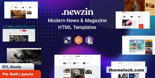 Newzin Magazine Newspaper HTML Template| Newzin - Magazine & Newspaper HTML Template