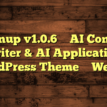 Openup v1.0.6 – AI Content Writer & AI Application WordPress Theme – WebEn