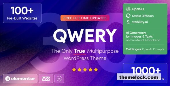 Qwery v31 Multi Purpose Business WordPress WooCommerce Theme| Qwery v3.3.0 - Multi-Purpose Business WordPress & WooCommerce Theme + ChatGPT