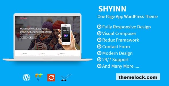 Shyinn v14 One Page App WordPress Theme| Shyinn v1.4 - One Page App WordPress Theme
