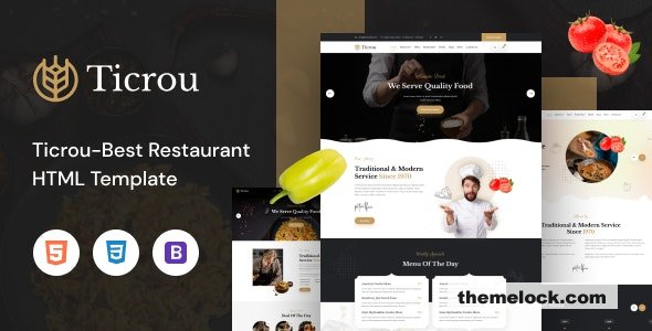Ticrou Restaurant HTML Template| Ticrou - Restaurant HTML Template