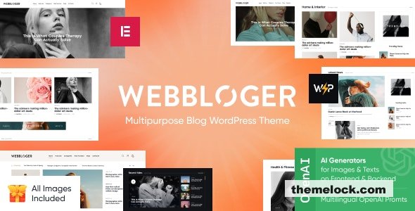 Webbloger v10 Multipurpose Blog WordPress Theme| Webbloger v1.0 - Multipurpose Blog WordPress Theme